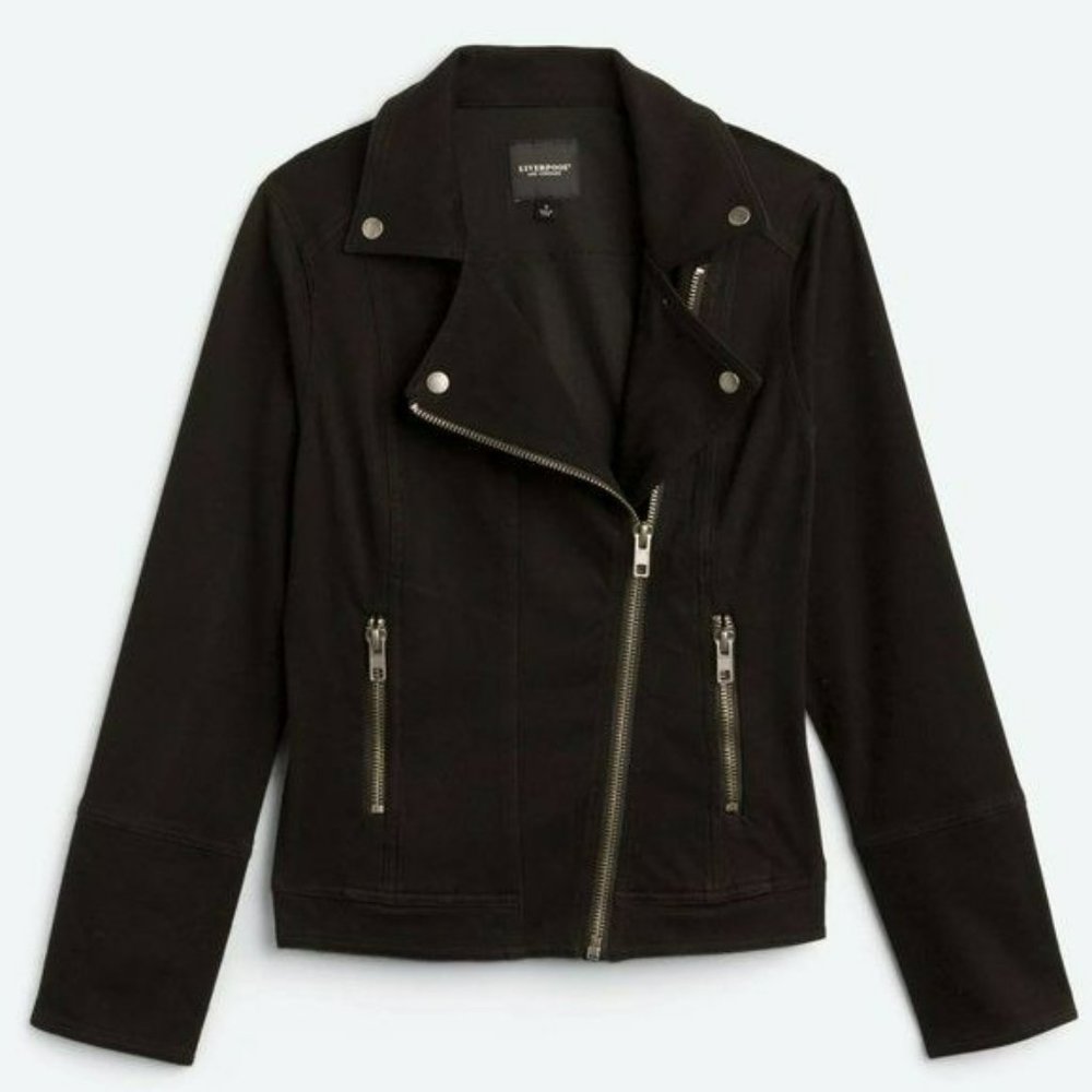 247. Liverpool Flex Moto Jacket Black Small